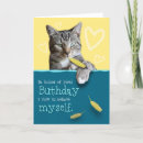 Recherche de humoristique chat anniversaire cartes Félin