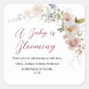 Recherche de de fleur carrés autocollants Baby shower