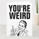 Recherche de weird vœux cartes Drôle