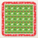 Recherche de rennes dessous de verres Flocons de neige