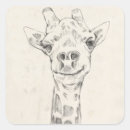 Recherche de tache animale de girafe autocollants Dessin