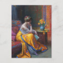 Recherche de femme lisant cartes postales Livre