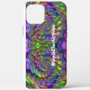 Recherche de fractale en spirale iphone coques Violet