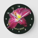 Recherche de fleur de lys horloges Pour elle
