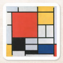 Recherche de mondrian dessous de verres Rétro