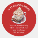 Recherche de cacao chaud autocollants De noël