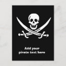 Recherche de crâne de pirate cartes postales Pour enfants