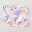 Recherche de fox invitations Pastel