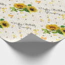 Recherche de anniversaire tournesol papier cadeau Fleur