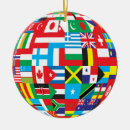 Recherche de drapeaux du monde ornements International