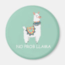 Recherche de llama magnets Dessin animé