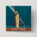 Recherche de voyage vintage badges New york
