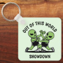 Recherche de extraterrestres porteclés Vert