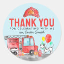 Recherche de par camion pompiers autocollants Anniversaire garçon