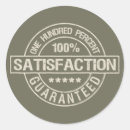 Recherche de satisfaction autocollants Garanti