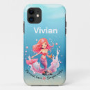 Recherche de queue de sirène iphone coques Bleu