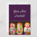 Recherche de matryoshka invitations Multicolores