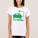 Recherche de voiture électrique tshirts Vert