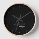 Recherche de blanc et noir horloges Minimaliste moderne
