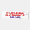 Recherche de musiciens voiture autocollants Basse