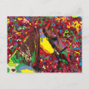 Recherche de cheval abstrait cartes postales Coloré