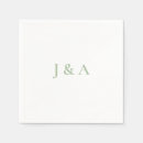 Recherche de vert mariage serviettes Typographie
