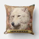 Recherche de de loup blanc coussins Élégant