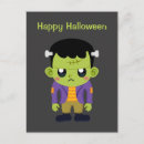Recherche de monstre vert cartes postales Horreur