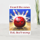 Recherche de humour de bowling cartes postales Bowler