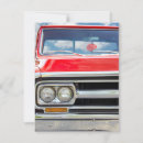 Recherche de vintage red truck invitations Rétro