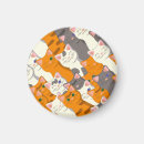 Recherche de chat noir et blanc magnets Tabby