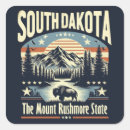 Recherche de le dakota du sud autocollants Rétro