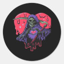 Recherche de valentine gothique autocollants Halloween