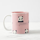 Recherche de motif de panda tasses Monogramme