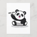 Recherche de panda drôle cartes postales Mignonette