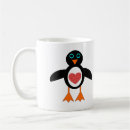 Recherche de pingouin doux tasses Coeur