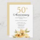 Recherche de 50th anniversary invitations Aquarelle