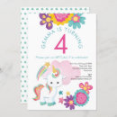 Recherche de pink unicorn invitations Fille