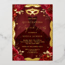 Recherche de red party invitations Quinceanera
