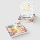 Recherche de miami dessous de verres Coloré