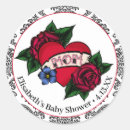 Recherche de tatouage vintage autocollants Rose