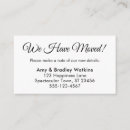 Recherche de déménagement invitations Nous avons déménagé