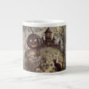 Recherche de nuit de halloween tasses Maison hantée