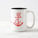 Recherche de ancre rouge tasses Blanc