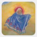 Recherche de bleu de dame autocollants Aquarelle
