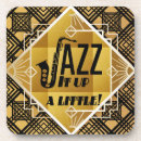 Recherche de jazz dessous de verres Vintage