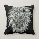 Recherche de lion noir coussins Animaux