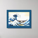 Recherche de vagues impressions sur toile Bleu