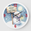 Recherche de joyeux noël horloges Bonhomme