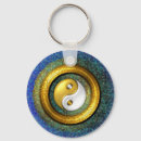 Recherche de symbole de yang de yin porteclés Équilibre